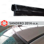 Windshield deflectors for Renault Sandero 2014-2019 windshield seal protection aerodynamic rain car styling cover pad