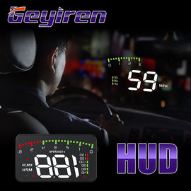 GEYIREN HUD Car A900 OBD2 Head Up Display Speed RPM Water Temperature Car Electronics hud obd2 display Overspeed Head-Up Display