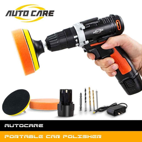 12V Wireless Car Polisher Electric Screwdriver Drill Cordless 120W Power Grinder M10 Polishing Machine Grinding Sanding Tool