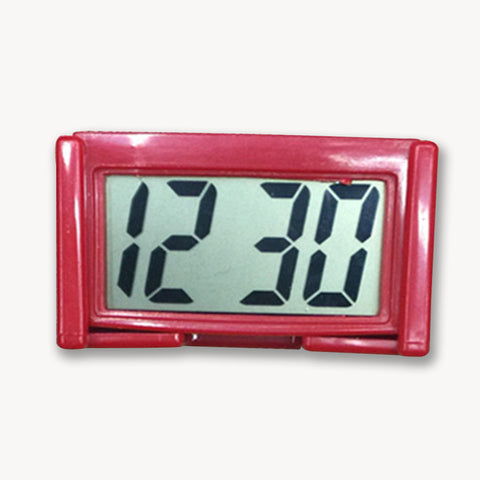 Mini Digital Car Electronic Clock Electronic Watch LCD Display Digital With Self-Adhesive Bracket