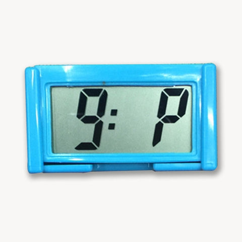 Mini Digital Car Electronic Clock Electronic Watch LCD Display Digital With Self-Adhesive Bracket