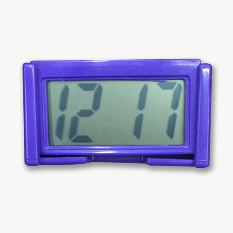 Mini Digital Car Electronic Clock Electronic Watch LCD Display Digital With Self-Adhesive Bracket