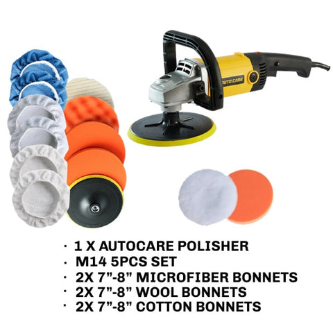 Rotatory Car Polisher 180mm disc Orbital Variable Speed 3000rpm  M14 Electric Floor Polisher Paint Care Tool Polishing Machine