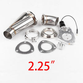 2 2.25 2.5 3 Inch Electric Stainless Exhaust Cutout Cut Out Dump Valve / switch Manual control tp022A+tp023A