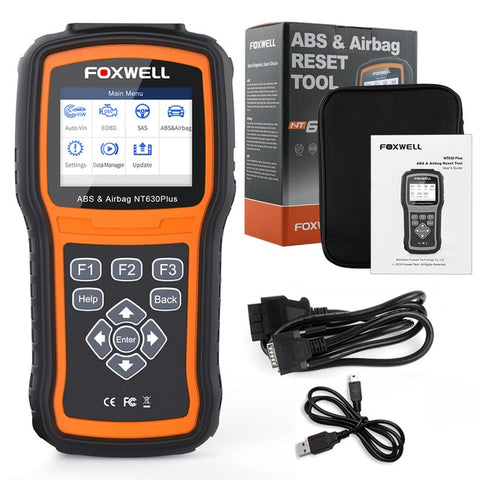 FOXWELL NT630 Plus Car Airbag SRS Auto OBD2 Scanner Engine Check ABS SRS Airbag SAS Reset OBD 2 Automotive Diagnostic Scan Tool