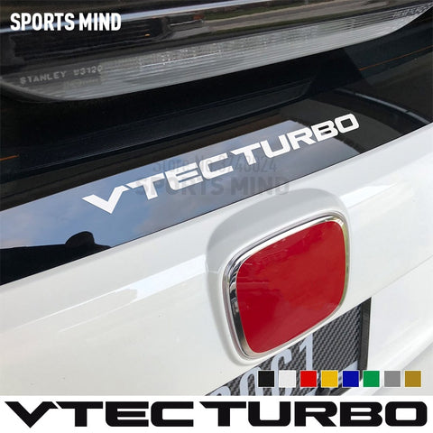 Sports Mind VTEC TURBO Windshield Car Sticker Decal Automobiles Car Styling For Honda Fit Jazz JDM Exterior Accessories