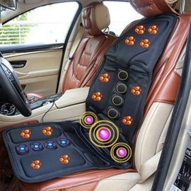 Multifunction Heated Massage Seat Intelligent Control Cushion Car Seat Chair Massager Lumbar Neck Pad Overload Protection Device