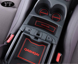Non-slip auto Interior door gate pad cup mat for nissan qashqai j11 2019,17pcs/lot,car accessories