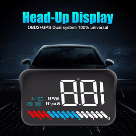 M7 Car HUD Head Up Display OBD2 II Overspeed Warning System Projector Windshield Auto Electronic Voltage Alarm