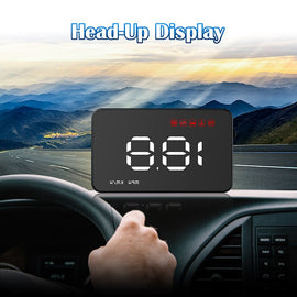 Car HUD OBD2 II Head Up Display Overspeed Warning System Projector Windshield Auto Electronic Voltage Alarm GEYIREN A1000