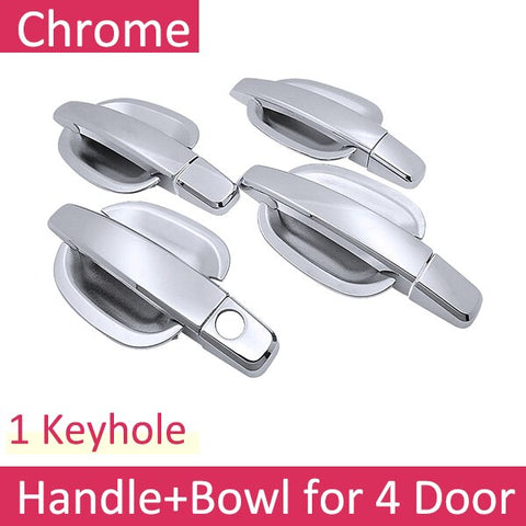 for Chevrolet New Sail 2015~2019 Luxuriou Chrome Exterior Door Handle Cover Car Accessories Stickers Trim Set 2016 2017 2018