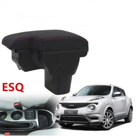 for Infiniti ESQ armrest box NISSAN juke armres box car interior  modification dedicated esq rechargeable USB telescopic