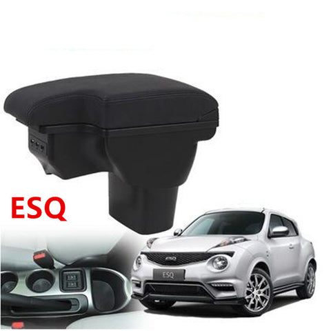 for Infiniti ESQ armrest box NISSAN juke armres box car interior  modification dedicated esq rechargeable USB telescopic