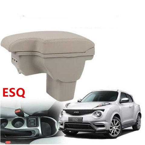 for Infiniti ESQ armrest box NISSAN juke armres box car interior  modification dedicated esq rechargeable USB telescopic