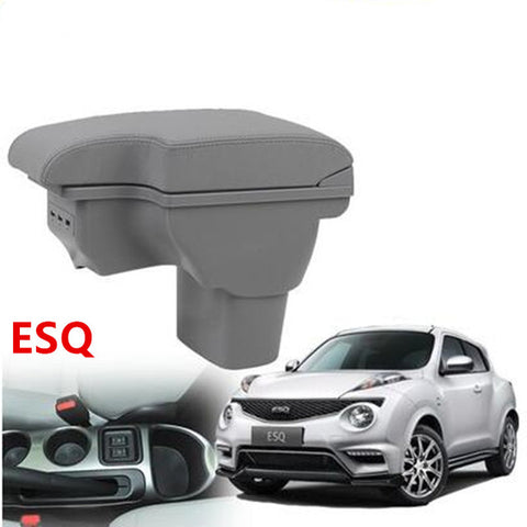 for Infiniti ESQ armrest box NISSAN juke armres box car interior  modification dedicated esq rechargeable USB telescopic