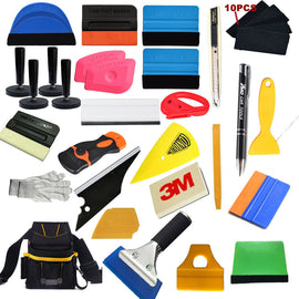 Car Wrapping Installation Tools Kit Vinyl Wrap Bag Squeegee Razor Glove Magnets