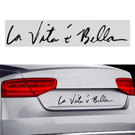 Car Stickers Decal 8.8*41 CM Life is Beautiful For Car Body Window Personality Exterior Accessories Car-styling Decoration