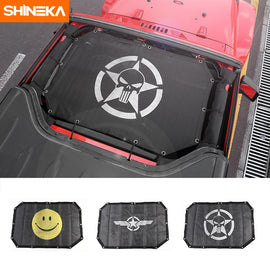 SHINEKA Top Mesh Sunshade Car Cover Roof UV Proof Protection Net for Jeep Wrangler JK 2 Door Door Car Accessories Styling