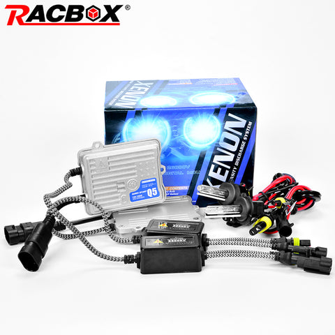 RACBOX 55W Quick Start HID Xenon Conversion Headlight Kit 12V H1 H3 H4 H7 H8 H9 H11 9005 HB3 9006 HB4 4300K 6000K 8000K 12000K