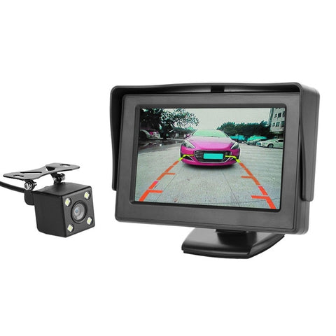 VODOOL Car Rear View Camera Reversing Parking System Kit 5" inch TFT LCD Rearview Monitor Waterproof Night Vision Backup Camera