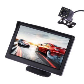 VODOOL Car Rear View Camera Reversing Parking System Kit 5" inch TFT LCD Rearview Monitor Waterproof Night Vision Backup Camera